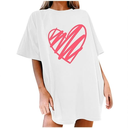 Shirts for Women Shirts for Women Fashion Woman Solid Crew Neck Print Short Sleeve T-Shirt Printing Loose Blouse Tops Crop Top White Tank Tops Women Clearance White XL
Shirts for Women Shirts for Women Fashion Woman Solid Crew Neck Print Short Sleeve T-Shirt Printing Loose Blouse Tops Crop Top White Tank Tops Women Clearance White XL