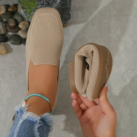 Comfy Solid Color Square Toe Slip On Shoes Women s Knitted Flat Shoes Casual Walking Flats
Comfy Solid Color Square Toe Slip On Shoes Women s Knitted Flat Shoes Casual Walking Flats