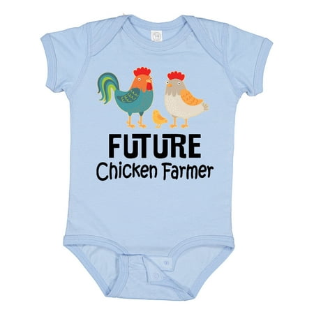Inktastic Future Chicken Farmer Childs Gift Baby Boy or Baby Girl Bodysuit