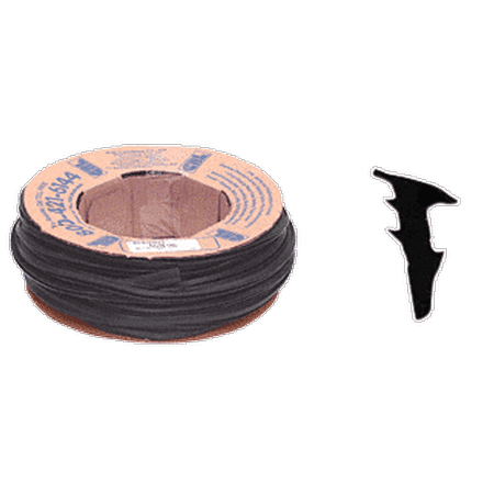 CRL RG12100 Black 1/2 Roll-In Glazing Gasket - 100 Roll