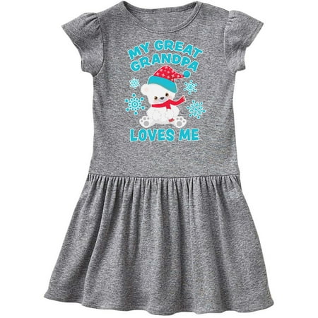Inktastic Polar Bear My Great Grandpa Loves Me in Santa Hat Gift Toddler Girl Dress
Inktastic Polar Bear My Great Grandpa Loves Me in Santa Hat Gift Toddler Girl Dress