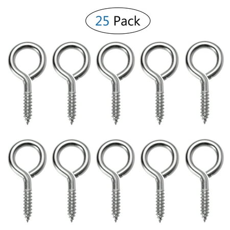 BESTOMZ 25pcs Screw Eye Pin Peg Bails Jewelry Making Findings for Crafting
