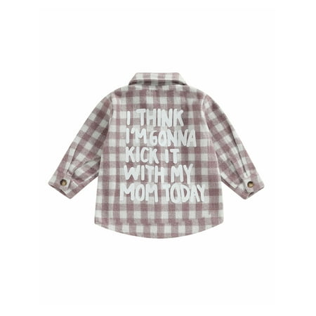 Kids Plaid Shirt Jacket Letter Print Autumn Casual Button-up Coat for Toddler Baby Girls Boy
Kids Plaid Shirt Jacket Letter Print Autumn Casual Button-up Coat for Toddler Baby Girls Boy