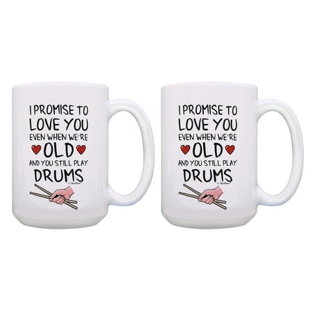 ThisWear Drummer Mug Set I Promise to Love You Drummer Anniversary Mug 2 Pack Mug 15oz Mugs Cups White
ThisWear Drummer Mug Set I Promise to Love You Drummer Anniversary Mug 2 Pack Mug 15oz Mugs Cups White