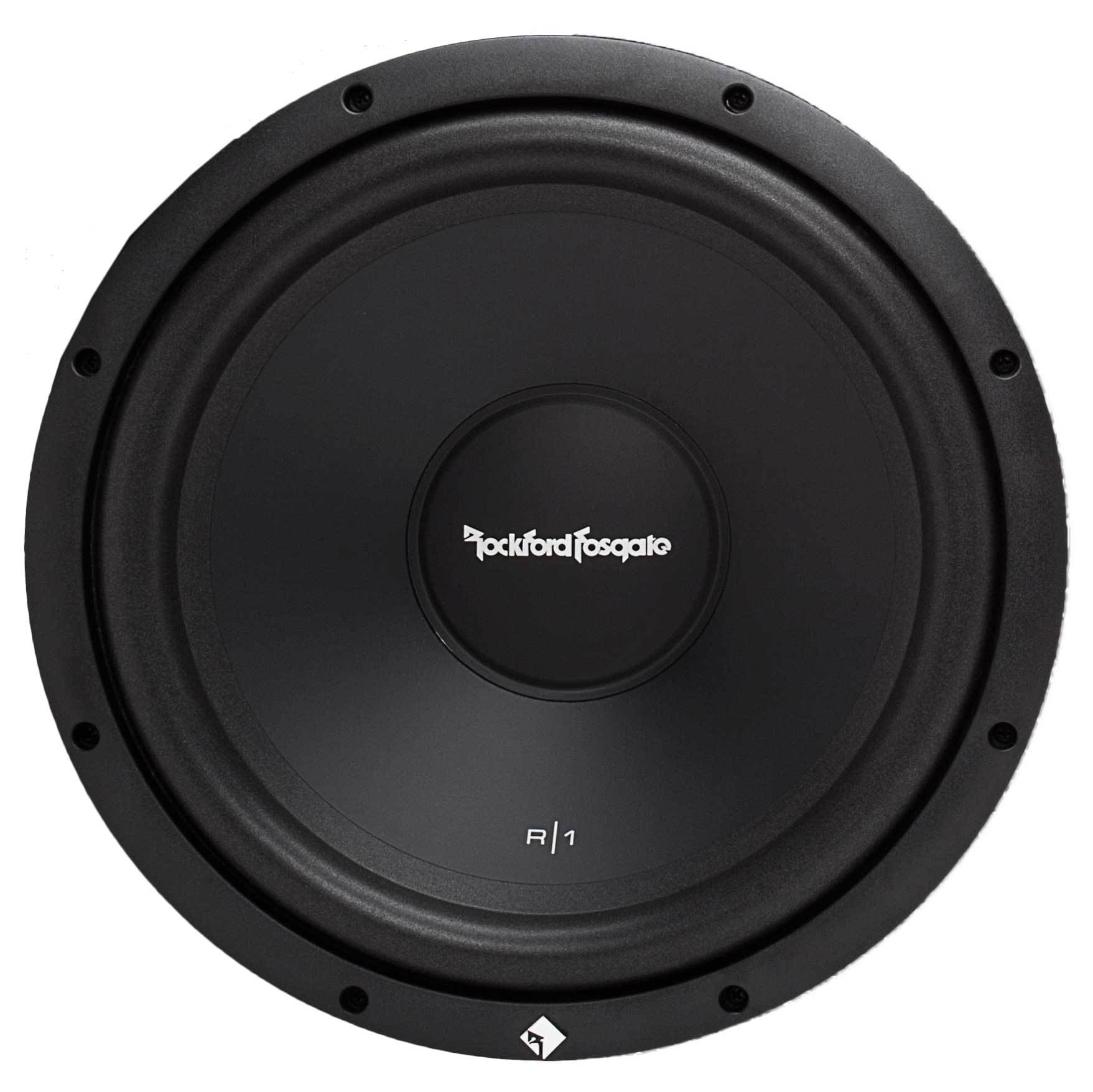 R12X12 ROCKFORD FOSGATE PRIME R1 DUAL 12 SUBS LOADED IN ROCKFORD BOX