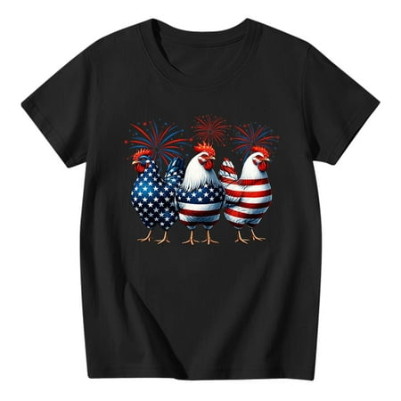 ZMHEGW Independence Day Girls T Shirt Summer Round Neck Short Sleeve Top Rooster Flag Print Breathable Comfortable Fashion Casual
ZMHEGW Independence Day Girls T Shirt Summer Round Neck Short Sleeve Top Rooster Flag Print Breathable Comfortable Fashion Casual