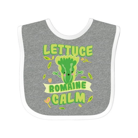 Inktastic Lettuce Romaine Calm Gift Baby Boy or Baby Girl Bib