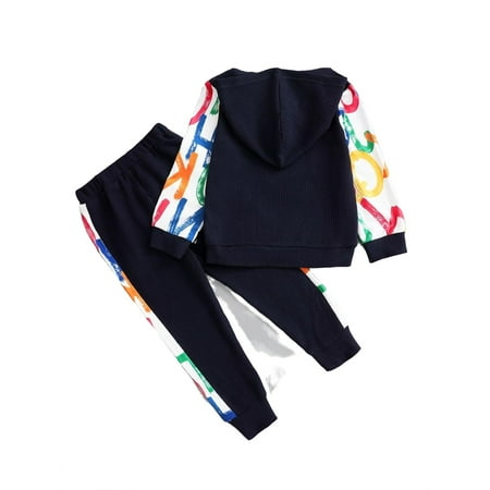 Casual Letter Print Hooded Long Sleeve Black Toddler Boy Two-piece Outfits ( Boy s)
Casual Letter Print Hooded Long Sleeve Black Toddler Boy Two-piece Outfits ( Boy s)