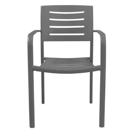Adele Dining Arm Chair - Tex Gray