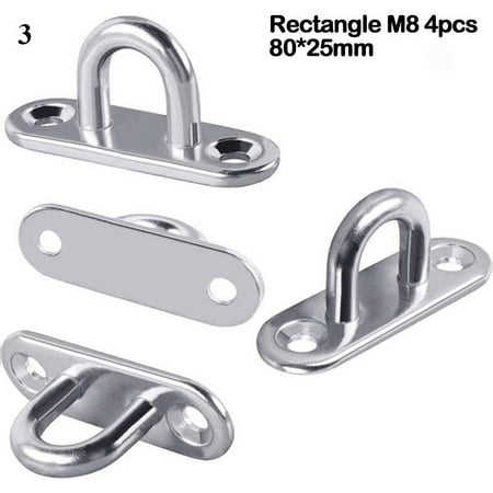 4pcs with Screw Fixing Plate Seat Stainless Steel Outdoor Tool Eye Plate Fixing Buckle Metal Staple Ring Oblong Pad 3
4pcs with Screw Fixing Plate Seat Stainless Steel Outdoor Tool Eye Plate Fixing Buckle Metal Staple Ring Oblong Pad 3