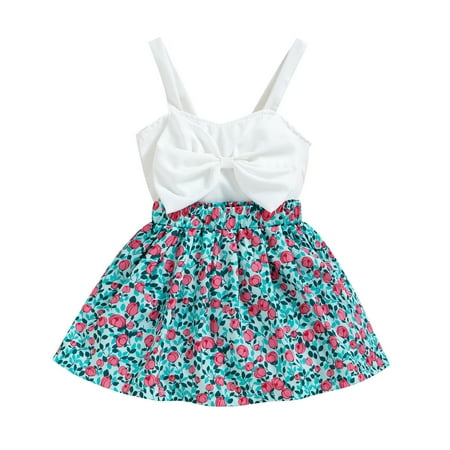 Toddler Girls Outfit Summer Sleeveless Bowknot Vest Tops And Floral Prints Skirt Outfits
Toddler Girls Outfit Summer Sleeveless Bowknot Vest Tops And Floral Prints Skirt Outfits