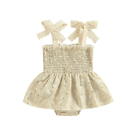 JINSIJU Baby Girl Floral Romper No Sleeve Square Neck A-lined High Waist Toddlers Short Bodysuit
JINSIJU Baby Girl Floral Romper No Sleeve Square Neck A-lined High Waist Toddlers Short Bodysuit