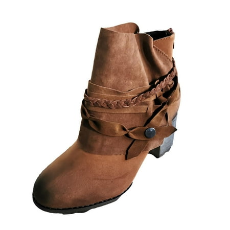 Fesfesfes Black Platform Boots for Women Casual Solid Color Shoes Thick Heel Round Head Boots Side Zipper Boots 7.5(40)
Fesfesfes Black Platform Boots for Women Casual Solid Color Shoes Thick Heel Round Head Boots Side Zipper Boots 7.5(40)