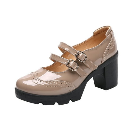 Lovskoo 2024 Women s Oversized Classic Leather Shoes Strappy Platform Chunky Block Mid-Heel Closed Toe Pumps Mary Dress Wedding Shoes Beige
Lovskoo 2024 Women s Oversized Classic Leather Shoes Strappy Platform Chunky Block Mid-Heel Closed Toe Pumps Mary Dress Wedding Shoes Beige