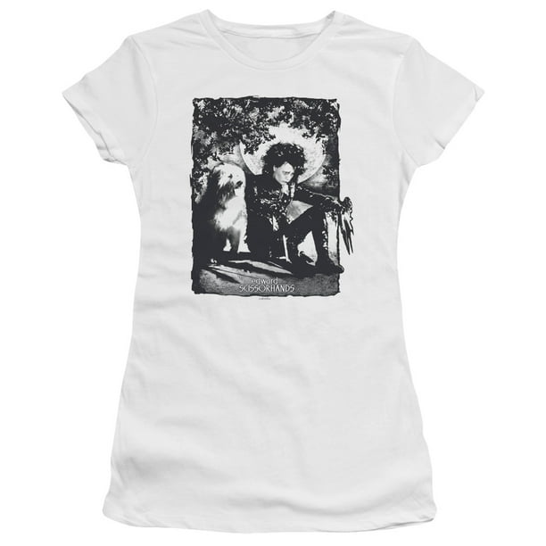 Edward Scissorhands - Lucky Dog - Juniors Teen Girls Cap Sleeve Shirt - Small