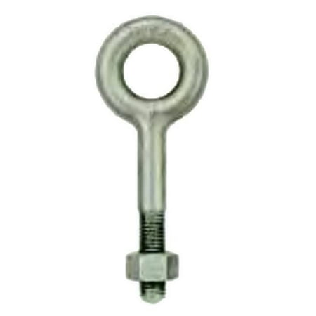 Baron Manufacturing 24142 Eye Bolt Regular Nut Drop Forged 0.25 x 2 in. - Pack of 5