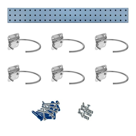 Triton Products® Silver Pneumatic Tool Pegboard Kit with (1) 36 In. x 4.5 In. Steel Square Hole Pegboard and 6 pc LocHook Assortment
Triton Products® Silver Pneumatic Tool Pegboard Kit with (1) 36 In. x 4.5 In. Steel Square Hole Pegboard and 6 pc LocHook Assortment