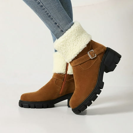 Sanbonepd Ankle Boots Ladies Comfortable Fashion Mid Barrel Rain Boots Student Warm Casual Women Shoes Zipper In Shoes
Sanbonepd Ankle Boots Ladies Comfortable Fashion Mid Barrel Rain Boots Student Warm Casual Women Shoes Zipper In Shoes