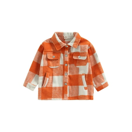 Toddler Baby Winter Plaid Jacket Long Sleeve Button Down Shirt Coat Cardigan Top with Pockets
Toddler Baby Winter Plaid Jacket Long Sleeve Button Down Shirt Coat Cardigan Top with Pockets
