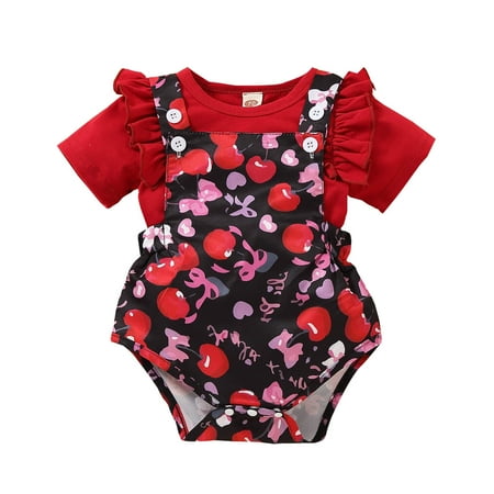 YWDJ 3M-18M Infant Girls Ruffles Tops+Suspender Leopard Printed Shorts Outfits Red 80
YWDJ 3M-18M Infant Girls Ruffles Tops+Suspender Leopard Printed Shorts Outfits Red 80