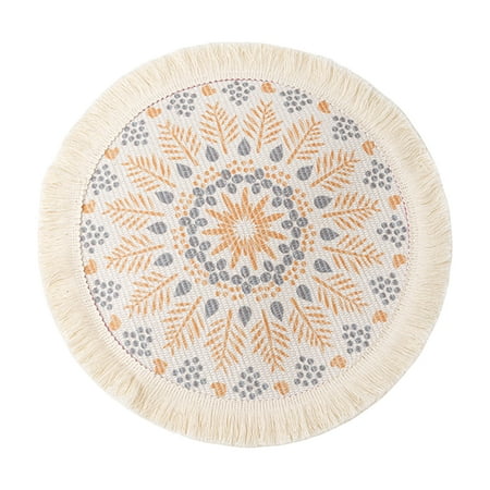 XIEC Thick Placemat Anti-scalding Good Heat Insulation Bohemia Tassel Cotton Dining Table Place Mat for Dining Room
XIEC Thick Placemat Anti-scalding Good Heat Insulation Bohemia Tassel Cotton Dining Table Place Mat for Dining Room
