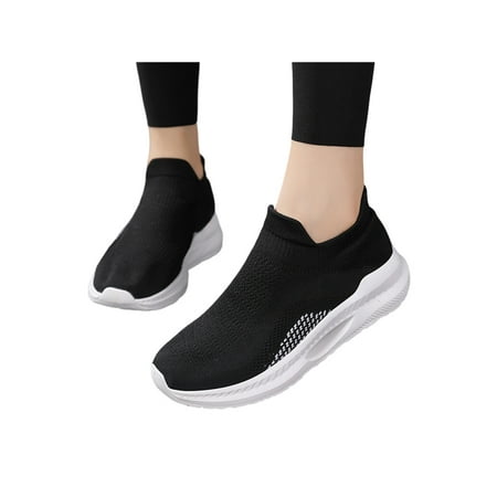 Welliumy Womens Walking Shoes Lightweight Sock Sneakers Knit Upper Running Shoe Outdoor Casual Sneaker Workout Nonslip Slip On Black 8.5
Welliumy Womens Walking Shoes Lightweight Sock Sneakers Knit Upper Running Shoe Outdoor Casual Sneaker Workout Nonslip Slip On Black 8.5