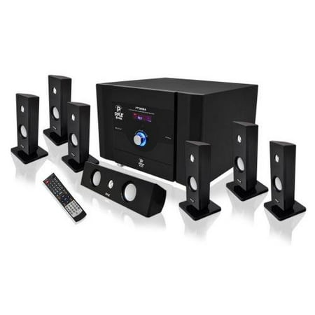 PYLE Audio PYLPT798SBAB 7.1 Channel Home Theater System with Satellite Speakers and Bluetooth