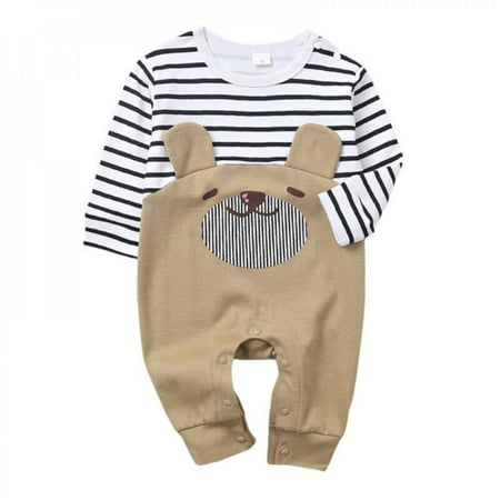 Xinhuaya Cute Autumn Newborn Baby Cute Cartoon Bear Print Romper Cotton Infant Boys Girls Long Sleeve Striped Sewing Jumpsuit
Xinhuaya Cute Autumn Newborn Baby Cute Cartoon Bear Print Romper Cotton Infant Boys Girls Long Sleeve Striped Sewing Jumpsuit
