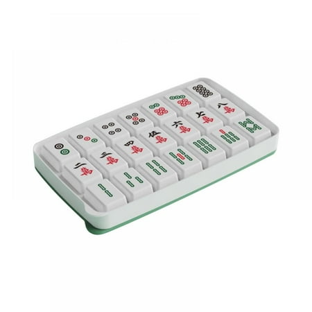 Mahjong Pattern Ice Lattice 21 Grids Large Capacity Square Abrasive Artifact Ice Cream Mold with Lid For Home Ice Storage Ice Box