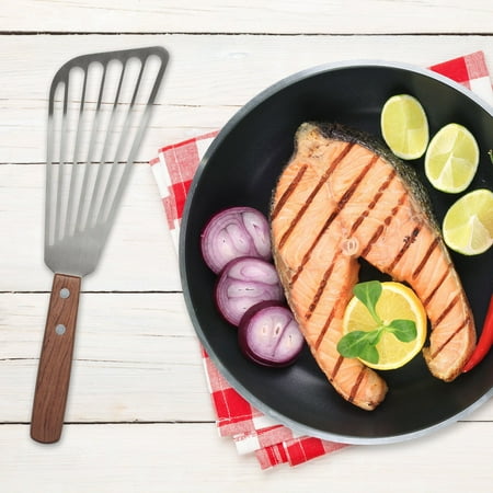 Cuhas Room Decor Fish Spatula with Wooden Handle Slotted Fish Turner Spatula with Sloped Head Design Kitchen Spatula Tool Home Decor
Cuhas Room Decor Fish Spatula with Wooden Handle Slotted Fish Turner Spatula with Sloped Head Design Kitchen Spatula Tool Home Decor