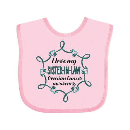 Inktastic I Love My Sister-in-law Ovarian Cancer Awareness Gift Baby Boy or Baby Girl Bib
Inktastic I Love My Sister-in-law Ovarian Cancer Awareness Gift Baby Boy or Baby Girl Bib