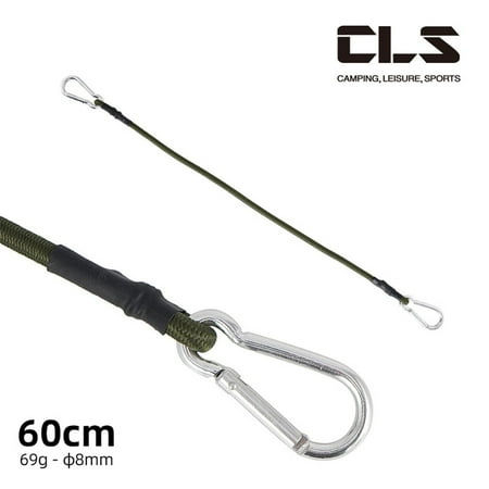 30/60/90/120cm Carabiner Bungee Cords Karabiner Hook Cables Strap Bungie Elastic