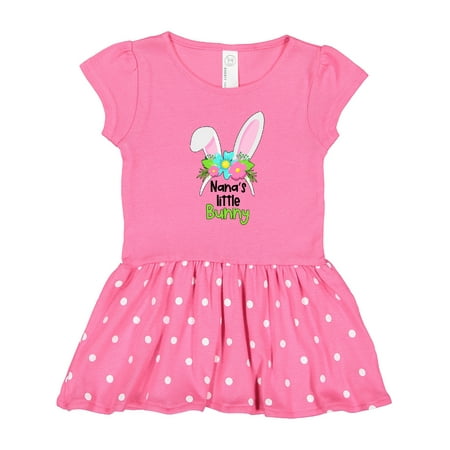 Inktastic Nana s Little Bunny Cute Easter Bunny Ears Gift Toddler Girl Dress
