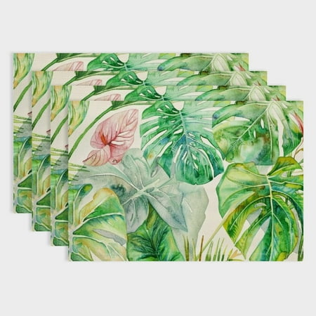 Fenyluxe 4PCS Leaves Flowers Watercolor Painting Linen Cloth Placemat Table Mats for Birthday Parties Christmas Restaurants Buffets & Home Decoration 18x12in
Fenyluxe 4PCS Leaves Flowers Watercolor Painting Linen Cloth Placemat Table Mats for Birthday Parties Christmas Restaurants Buffets & Home Decoration 18x12in