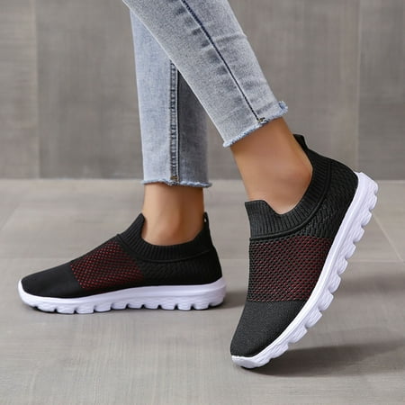 Cathalem Ladies Fashion Colorblock Mesh Breathable Comfortable Flat Casual Wedgie Sneaker for Women Black 7.5
Cathalem Ladies Fashion Colorblock Mesh Breathable Comfortable Flat Casual Wedgie Sneaker for Women Black 7.5