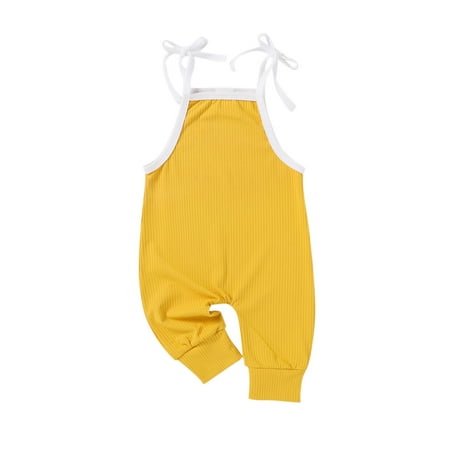 Little Girl Onesies Bandage Sleeveless Baby Girls Ribbed Clothes Jumpsuit Solid Color Suspender Girls Romper Jumpsuit
Little Girl Onesies Bandage Sleeveless Baby Girls Ribbed Clothes Jumpsuit Solid Color Suspender Girls Romper Jumpsuit