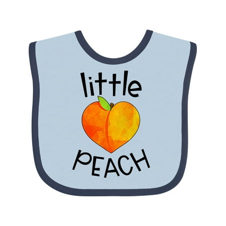 Inktastic Little Peach Cute Heart Shaped Peach Gift Baby Boy or Baby Girl Bib