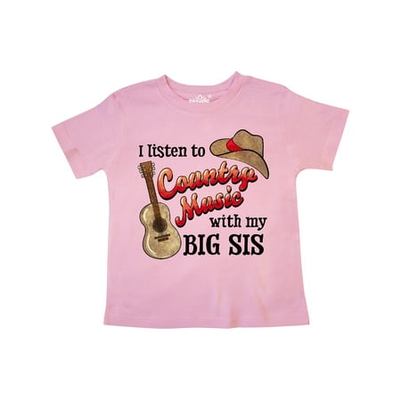 Inktastic I Listen to Country Music with my Big Sis Guitar and Hat Gift Toddler Boy or Toddler Girl T-Shirt
Inktastic I Listen to Country Music with my Big Sis Guitar and Hat Gift Toddler Boy or Toddler Girl T-Shirt