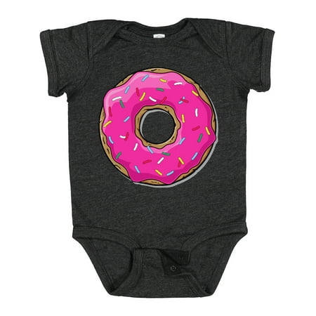 Inktastic Pink Donut with Sprinkles Gift Baby Boy or Baby Girl Bodysuit