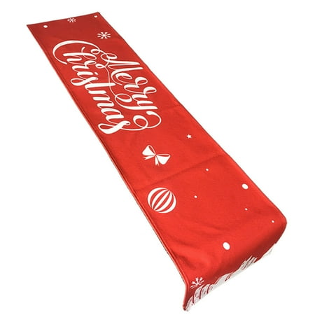 1pc Christmas Elements Table Cover Decorative Tablecloth Dining Table Placemat