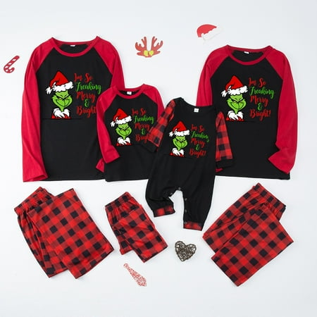 TKing Fashion Grinch Holiday Christmas Pajamas Family Matching Pjs Set Xmas Jammies for Couples Youth Baby 6 Months Baby
TKing Fashion Grinch Holiday Christmas Pajamas Family Matching Pjs Set Xmas Jammies for Couples Youth Baby 6 Months Baby