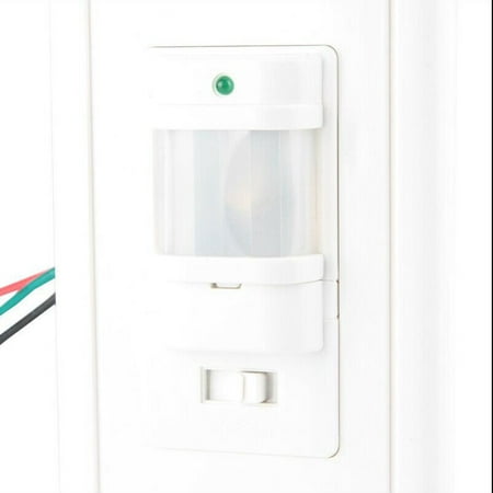 In-Wall PIR Motion Sensor Light Switch Occupancy Sensor Switch On/Off Override Single Pole White 1 Pack 110V-Automatic Body Sensor IR Infrared Sensors Switch
In-Wall PIR Motion Sensor Light Switch Occupancy Sensor Switch On/Off Override Single Pole White 1 Pack 110V-Automatic Body Sensor IR Infrared Sensors Switch