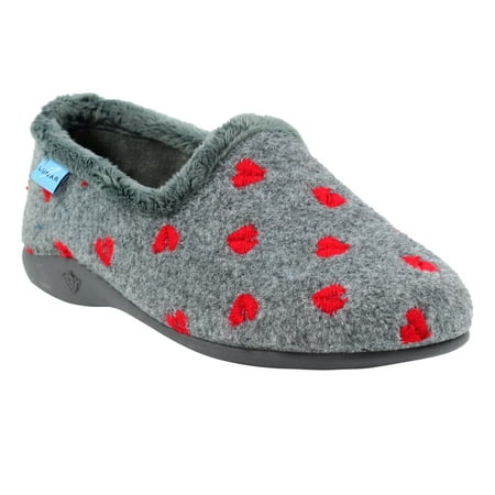 Lunar Womens Callisto Hearts Slippers