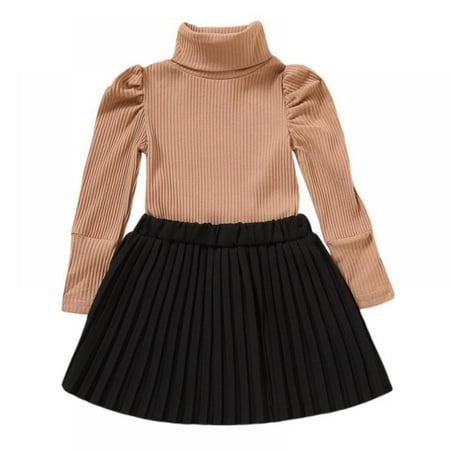 Toddler Baby Girl Outfit Knitted Long Sleeve Sweater Tops with Pleated Skirt 2pcs Winter Spring Clothes Set
Toddler Baby Girl Outfit Knitted Long Sleeve Sweater Tops with Pleated Skirt 2pcs Winter Spring Clothes Set