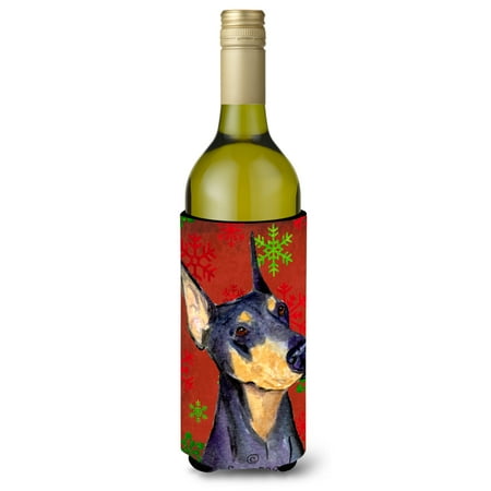 Caroline s Treasures SS4702LITERK Doberman Red and Green Snowflakes Holiday Christmas Wine Bottle Hugger Wine Bottle
Caroline s Treasures SS4702LITERK Doberman Red and Green Snowflakes Holiday Christmas Wine Bottle Hugger Wine Bottle