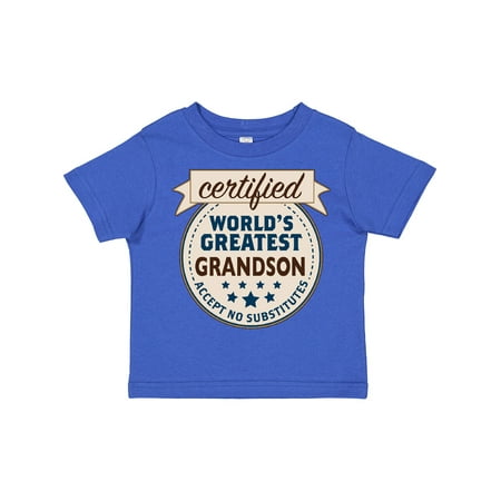 Inktastic Certified World s Greatest Grandson Accept No Substitutes Gift Toddler Boy Girl T-Shirt
Inktastic Certified World s Greatest Grandson Accept No Substitutes Gift Toddler Boy Girl T-Shirt