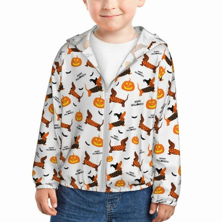 Sun Hoodie for Kids pumpkin halloween dog Long Sleeve Swim Fishing Shirts Sun Protection Zip Up Jacket Clothing Athletic Hoodie
Sun Hoodie for Kids pumpkin halloween dog Long Sleeve Swim Fishing Shirts Sun Protection Zip Up Jacket Clothing Athletic Hoodie