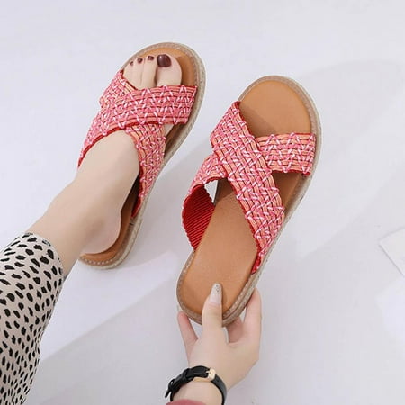 Todqot Slippers for Women- Casual Quick-drying Round Toe Anti-slip Flat Summer Beach Slippers Red 42
Todqot Slippers for Women- Casual Quick-drying Round Toe Anti-slip Flat Summer Beach Slippers Red 42
