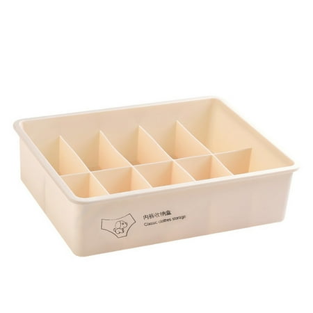Underwear Storage Box Plastic Socks Drawer Grids Bra Organizer for Home Dormitory 10 Grids Gray
Underwear Storage Box Plastic Socks Drawer Grids Bra Organizer for Home Dormitory 10 Grids Gray