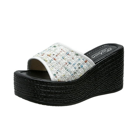 SZXZYGS Platform Sandals Ladies Fashion Summer Colorful Cloth Open Toe Thick Sole Slope Heel Sandals
SZXZYGS Platform Sandals Ladies Fashion Summer Colorful Cloth Open Toe Thick Sole Slope Heel Sandals